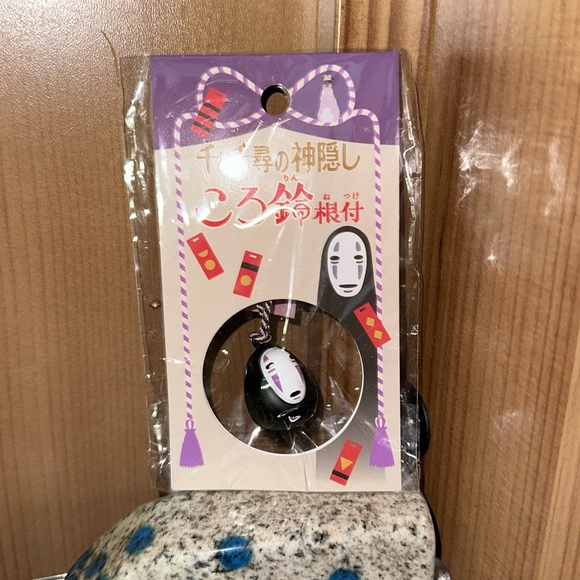 Studio Ghibli Accessories - Spirited Away No Face Jingle Bell Keychain (Only Sold In Japan) 🇯🇵 Brand New!
